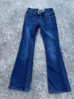 Telepatia dark blue jeans with rhinestones on back pockets Size US 1/25